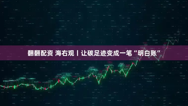 翻翻配资 海右观丨让碳足迹变成一笔“明白账”